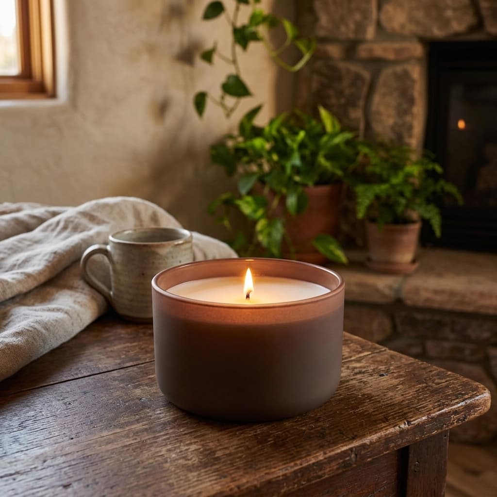 Pine Element in Mocha Calista, lit